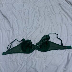 Green Lace Bra